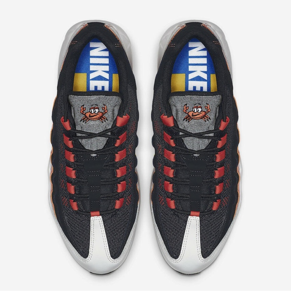 Nike Air Max 95 Baltimore Orioles Away Maryland Crab CD7792-001 Men's Size 9.5